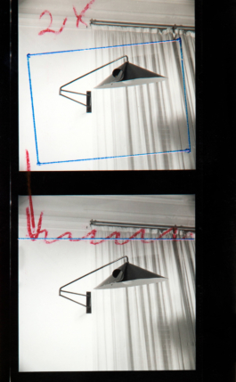 Historic photograph of Chapeau Chinois I, a swing-arm wall lamp by Janette Laverrière, available at JL Editions 