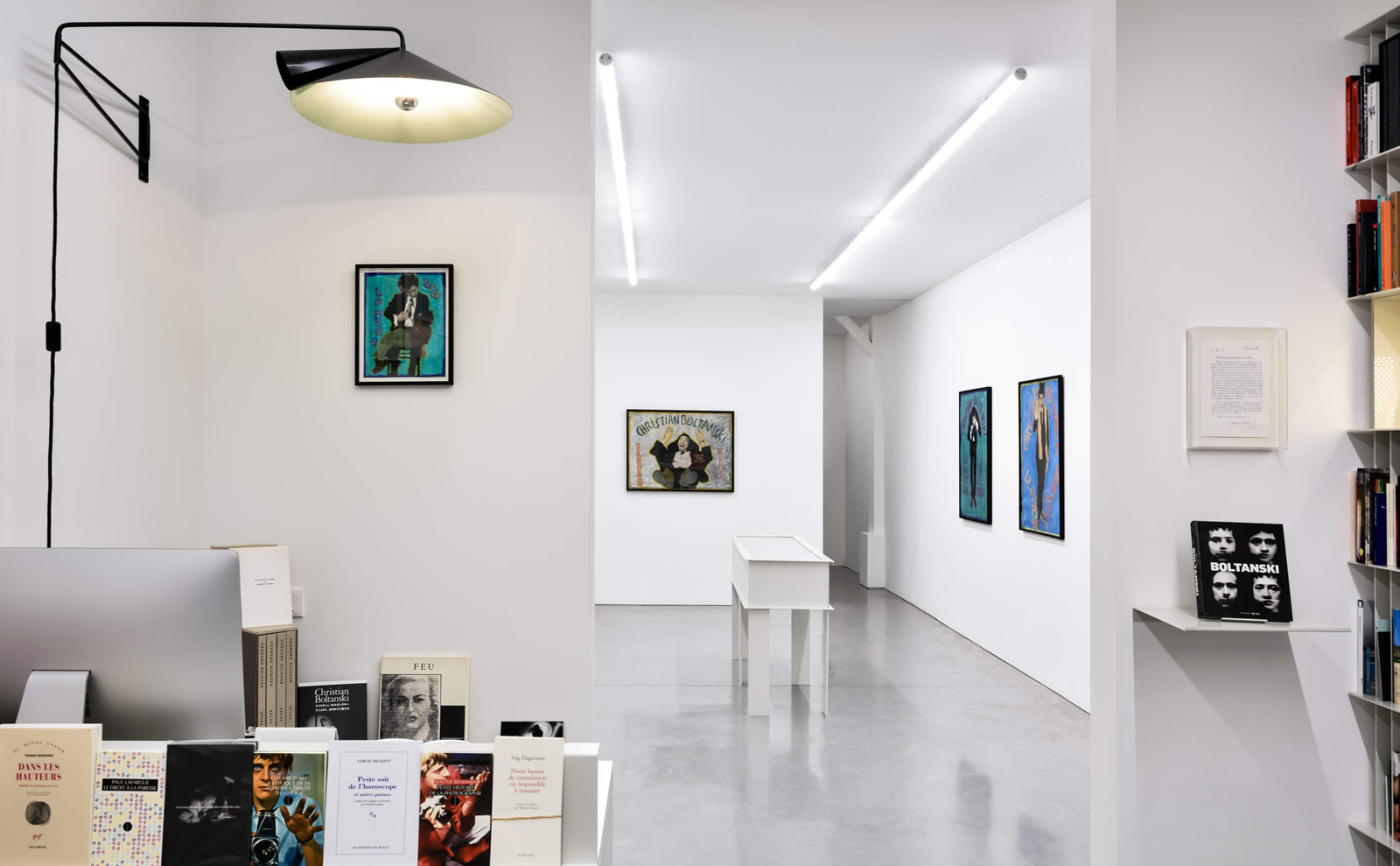 Chapeau Chinois I, a swing-arm wall lamp by Janette Laverrière at Librairie Marian Goodman, Paris, available at JL Editions