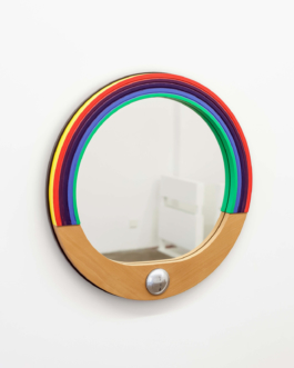 Demain, a mirror object by Janette Laverrière at Silberkuppe, Berlin, available via JL Editions 