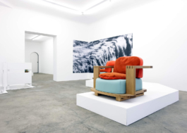 Fauteuil Cognac, an upholstered armchair by Janette Laverrière at Silberkuppe, Berlin, available via JL Editions 