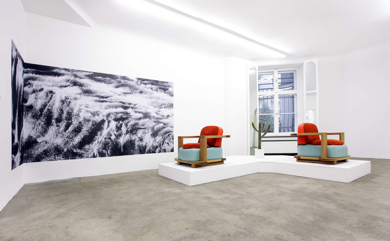 Fauteuil Cognac, an upholstered armchair by Janette Laverrière at Silberkuppe, Berlin, available via JL Editions