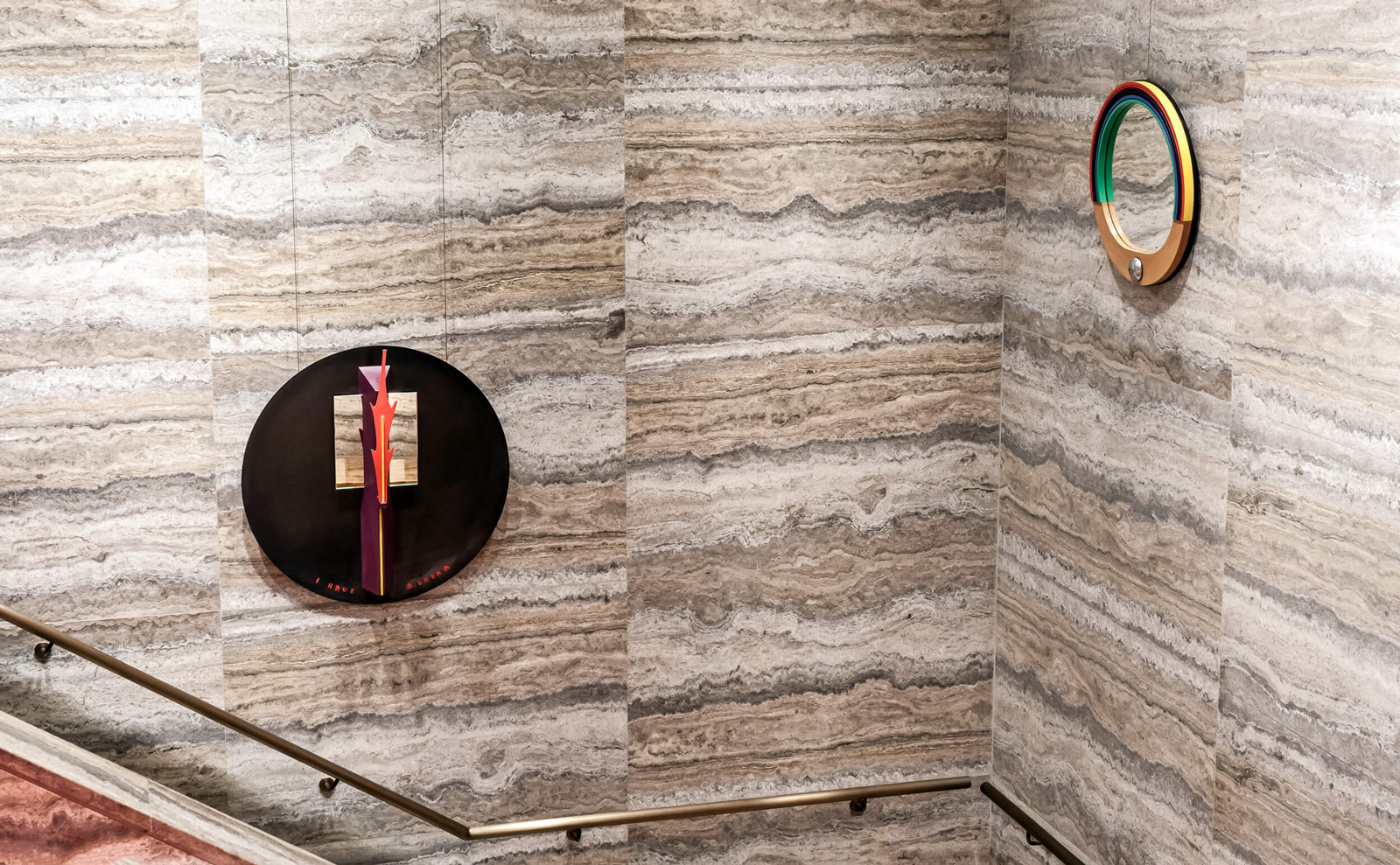 Freedom, a mirror object by Janette Laverrière at Duddell's, Hong Kong, available via JL Editions