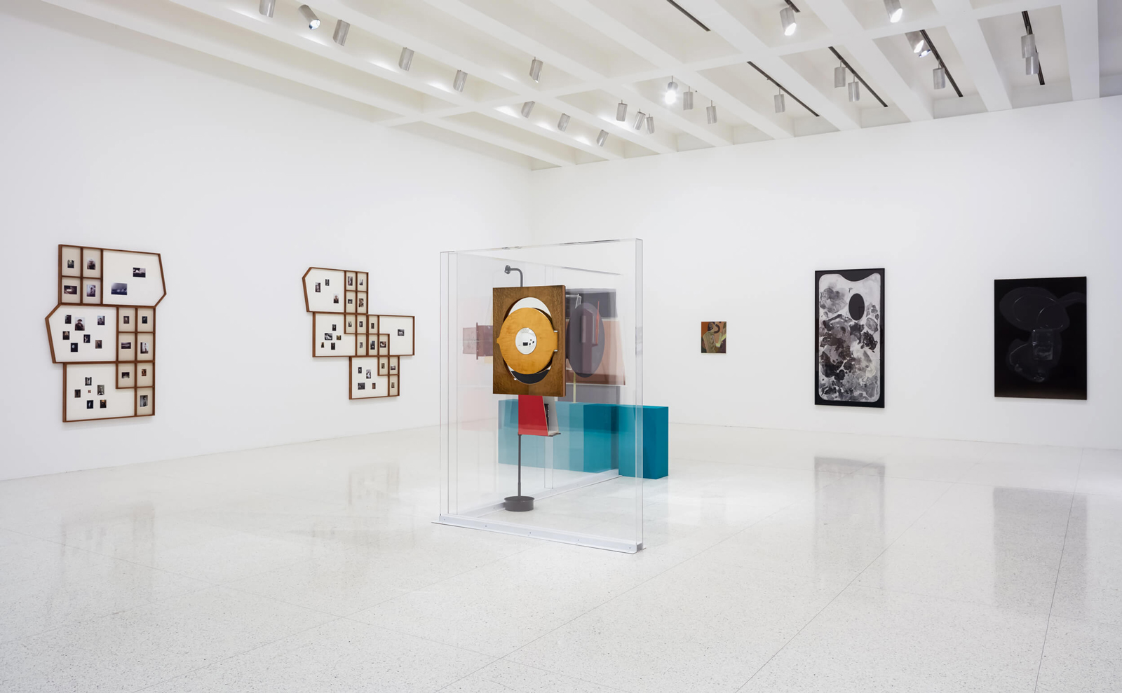 La lampe dans l'horloge at Question the Wall Itself, an exhibition with Janette Laverrière and Nairy Baghramian, at Walker Art Center, Minneapolis 