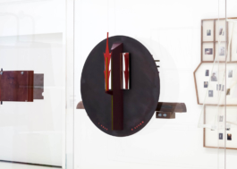 La lampe dans l'horloge at Question the Wall Itself, an exhibition with Janette Laverrière and Nairy Baghramian, at Walker Art Center, Minneapolis 